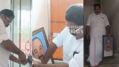 ഇനി ഇവിടെ മാണി സാറും വേണ്ട! ജോസഫ് ഗ്രൂപ്പിന്റെ ഓഫീസിലെ കെഎം മാണിയുടെ ചിത്രം എടുത്ത് മാറ്റി സജി മഞ്ഞക്കടമ്പിൽ