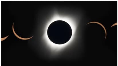 ലോകം കാത്തിരുന്ന നിമിഷങ്ങൾ! ഇരുൾ പരന്നു തുടങ്ങി, ചന്ദ്രന്റെ മറവിലേക്ക് സൂര്യൻ; സമ്പൂർണ സൂര്യഗ്രഹണം ആരംഭിച്ചു