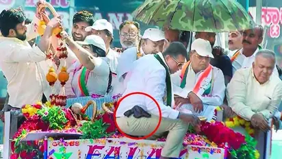 Lok Sabha Elections 2024: Security breach in Bengaluru as man with gun puts garland on CM Siddaramaiah