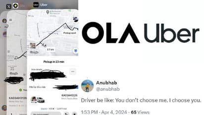 'You don't choose me, I choose you': Internet reacts to Bengaluru man's coincidental encounter with Ola, Uber