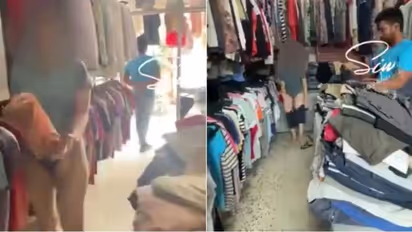 SHOCKING! Woman strips, tries clothes in front of male shopkeeper in Delhi, viral video sparks outrage (WATCH)