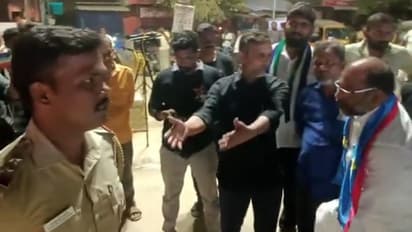 திருமுருகன் காந்தியை மிரட்டிய பாஜகவினர்.. பிரச்சாரத்தில் ஏற்பட்ட மோதல்- போட்டி முழக்கம் எழுப்பியதால் பதற்றம்