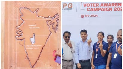 100 சதவீத பதிவு; கோவையில் முதல் தலைமுறை வாக்காளர்களிடையே ஆட்சியர் விழிப்புணர்வு