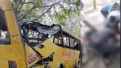 സ്കൂള്‍ ബസ് മറിഞ്ഞ് വൻ അപകടം; ആറ് കുട്ടികള്‍ക്ക് ദാരുണാന്ത്യം, നിരവധി പേര്‍ക്ക് പരിക്ക്, സംഭവം ഹരിയാനയിൽ