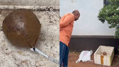 കുഴി മിന്നലിനോട് സാമ്യം, കുന്നംകുളത്ത് സ്കൂളിന് സമീപം സ്ഫോടക വസ്തു പിടികൂടി; സംഭവത്തില് ദുരൂഹത