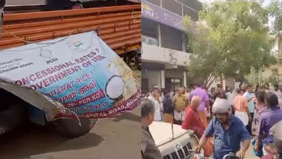 പാലക്കാട് ഭാരത് അരി വിതരണം തടഞ്ഞ് എല്‍ഡിഎഫ് പ്രവര്‍ത്തകര്‍, പ്രതിഷേധം; പരാതി നല്‍കുമെന്ന് എംഎല്‍എ