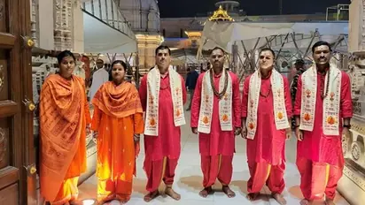 Cops at Kashi Vishwanath temple ditch khaki as official uniform, wear dhoti-kurta (WATCH)