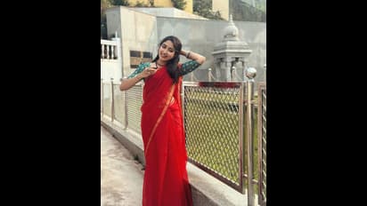 ಹೊರನಾಡು ಅನ್ನಪೂರ್ಣೇಶ್ವರಿ ಸನ್ನಿಧಿಯಲ್ಲಿ ನಟಿ ಸಾನ್ಯಾ ಅಯ್ಯರ್