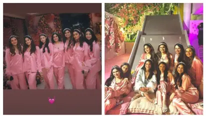 'A Princess Diaries Royal slumber party...', Janhvi Kapoor attends Radhika Merchant's bridal shower [PICTURES]