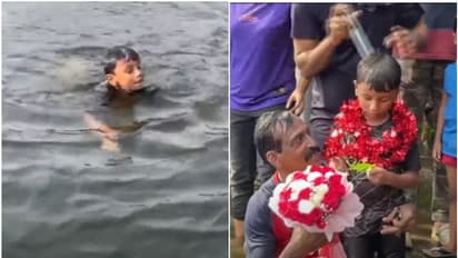 പെരിയാർ നീന്തിക്കടന്ന് അഞ്ച് വയസുകാരൻ അയാൻ; 780 മീറ്റർ ദൂരം പിന്നിട്ടത് 50 മിനിറ്റുകൊണ്ട്