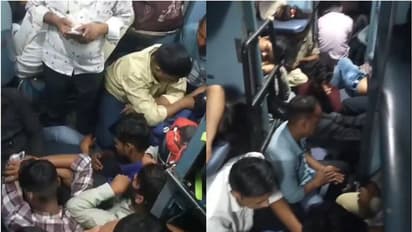 സ്ലീപ്പർ കോച്ചാ, എന്തുകാര്യം? നിലത്ത് തിങ്ങിനിറഞ്ഞ് ടിക്കറ്റില്ലാത്ത യാത്രക്കാർ; വീഡിയോ, പ്രതികരിച്ച് റെയിൽവേ