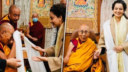 Lok Sabha elections 2024: BJP candidate Kangana Ranaut meets Dalai Lama in Dharamshala ahead of polls