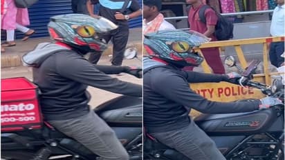 Viral Video: Internet left shocked as video of Zomato delivery boy riding a Harley-Davidson goes viral