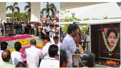 அதிமுக ஓட்டை இழுக்க பிளான் போட்ட பாஜக.!ஜெயலலிதா,எம்ஜிஆர் சமாதிக்கு நேரில் சென்று ஆசி பெற்ற பாஜக வேட்பாளர்