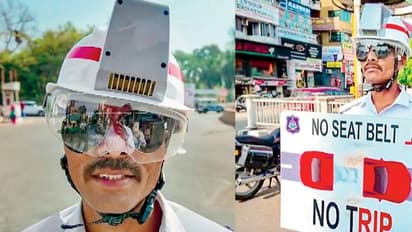 AC Helmet For Traffic Police: வெயிலை சமாளிக்க சூப்பர் ஐடியா.. போக்குவரத்து போலீசாருக்கு ஏ.சி. ஹெல்மெட்!