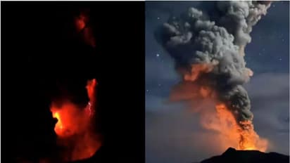 അഗ്നിപർവത സ്ഫോടനത്തെ തുടർന്ന് വിമാനത്താവളം അടച്ചു, 11,000 പേരെ ഒഴിപ്പിച്ചു, സുനാമി ആശങ്കയിൽ ഇന്തോനേഷ്യ