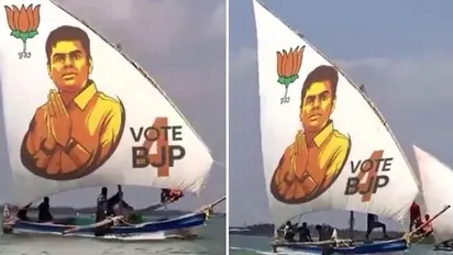 'Annamalai wave in TN': BJP leader's poster on sailing boats ahead of LS Elections 2024 breaks internet -WATCH