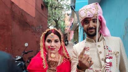 Lok Sabha Elections 2024: Newly-wed couple casts vote for the first time in Jammu and Kashmir's Udhampur