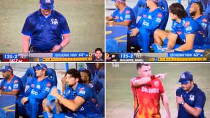 'തരികിട' കാണിച്ച് വൈഡ് നേടിയെടുത്ത് മുംബൈ ഇന്ത്യന്സ്! പ്രതിഷേധമറിയിച്ച് സാം കറന്; മൈന്ഡ് ആക്കാതെ അംപയര്