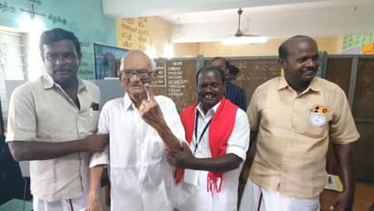 இந்தியா கூட்டணி ஆட்சி அமைக்கும்: 101 வயதில் வாக்களித்த முதல்வர் ஸ்டாலினின் தாய் மாமா!