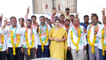    ಲಕ್ಷ್ಮೀ ಹೆಬ್ಬಾಳಕರ್‌ ನೇತೃತ್ವದಲ್ಲಿ  35 ಮಂದಿ ಬಿಜೆಪಿ ತೊರೆದು ಕಾಂಗ್ರೆಸ್ ಗೆ