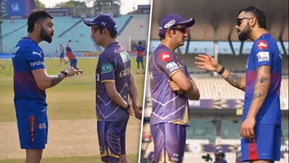 IPL 2024: Virat Kohli, Gautam Gambhir's animated chat ahead of KKR vs RCB breaks internet (WATCH)