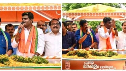 அப்போ கர்நாடகா.. இப்போ கேரளா.. அதிரடியாக பிரச்சார களத்தில் இறங்கிய அண்ணாமலை- உற்சாகமாக வரவேற்ற பாஜகவினர்