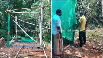  ഇടുക്കിയില്‍ ബിജെപിയുടെ താല്‍ക്കാലിക ഓഫീസ് തീയിട്ട് നശിപ്പിച്ച നിലയില്‍
