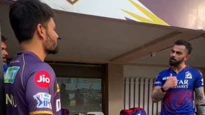 IPL 2024: Virat Kohli and Rinku Singh's banter lights up pre-game training session ahead of KKR vs RCB (WATCH)