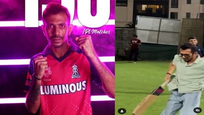 Video ಸಿಕ್ಸರ್ ಸೆಲೆಬ್ರೇಷನ್‌ನಲ್ಲಿ ಜಾರೋಯ್ತು ಚಹಾಲ್ ಪ್ಯಾಂಟ್, 1ರನ್ನಿಂದ ಫಿಫ್ಟಿ ಮಿಸ್!