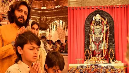Riteish Deshmukh seeks blessings at Ayodhya's Ram Mandir with wife Genelia and sons, shares picture