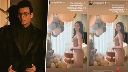 'My attempt at photography', Ananya Panday looks exquisite as she turns muse for Karan Johar; Read more
