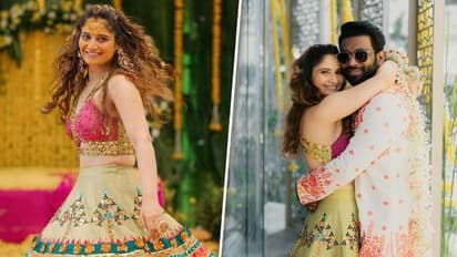 Arti Singh shares Haldi ceremony pictures with fiance Dipak Chauhan, brother Krushna Abhishek joins