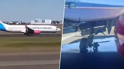 Another Boeing-737 SHOCKER! FlySafair flight loses wheel during takeoff in Johannesburg; WATCH viral video