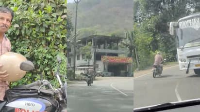 അടിച്ച് ഫിറ്റായി പൊലീസുകാരൻ, ദേശീയപാതയിലൂടെ അപകടരമായ രീതിയിൽ ബൈക്ക് റൈഡ്; വീഡിയോ പുറത്തായതോടെ അന്വേഷണം