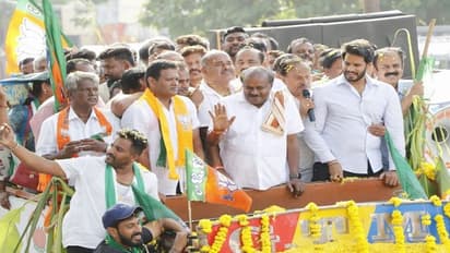 ಲೋಕಸಭಾ ಚುನಾವಣೆ 2024: ಮಂಡ್ಯದಲ್ಲಿ ಕಾಂಗ್ರೆಸ್-ಜೆಡಿಎಸ್ ಭರ್ಜರಿ ರೋಡ್ ಶೋ