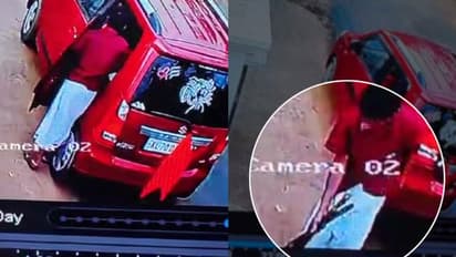 'കെ രാധാകൃഷ്ണന്റെ അകമ്പടി വാഹനത്തിൽ ആയുധങ്ങള്'; സിസിടിവി ദൃശ്യങ്ങള് പുറത്ത് വിട്ട് യുഡിഎഫ്