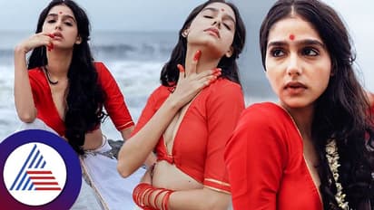  ಸೀರೆಯುಟ್ಟು ಸೆರಗು ಮುಚ್ಚಿಕೊಳ್ಳದೆ ಹಾಟ್‌ ಫೋಸ್ ಕೊಟ್ಟ ಮಲಯಾಳಂ ನಟಿ!