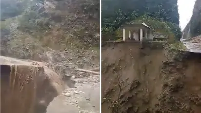 Massive landslide in Arunachal Pradesh: Dramatic video surfaces as district bordering China cut off (WATCH)