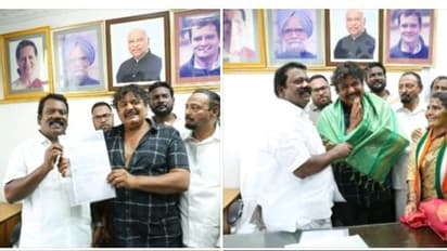 Mansoor Ali Khan : பலாப்பழ சின்னத்துடன் தேர்தலில் போட்டியிட்ட மன்சூர் அலிகான்.. திடீரென காங்கிரஸ்க்கு பல்டி