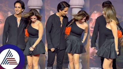 ಹಾಕಿದ್ದೇ ಚೋಟುದ್ದ ಡ್ರೆಸ್, ಗಾಳಿಗೆ ಹಾರೋದಾ? ಬಾಯ್ಫ್ರೆಂಡ್ ಜತೆಗಿರುವಾಗ ಹೃತಿಕ್ ಮಾಜಿ ಪತ್ನಿಗೆ ಹೀಗಾಗೋದಾ?