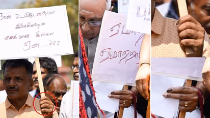 கையில வச்ச மையே அழியல; அதுக்குள்ள ஓட்ட காணும்னு போராட்டமா? கோவையில் வசமாக சிக்கிய பாஜகவினர்