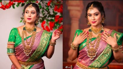 ರೇಷ್ಮೆ ಸೀರೆಯುಟ್ಟು ಸಾಂಪ್ರದಾಯಿಕ ಲುಕ್‌ನಲ್ಲಿ ಬೊಂಬೆಯಂತೆ ಮಿಂಚಿದ ತನಿಷಾ ಕುಪ್ಪಂಡ