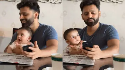  Rahul Vaidya and baby Navya's cute jamming-session video is making headlines