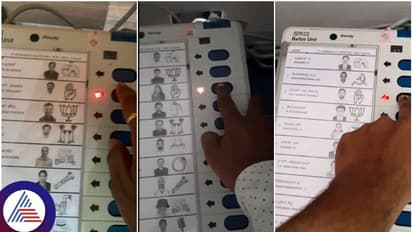 ಚುನಾವಣಾ ನಿಯಮ ಉಲ್ಲಂಘಿಸಿ ವೋಟ್ ಹಾಕಿದ 4 ಕಾಂಗ್ರೆಸ್ ಮತದಾರರು; ಪೋಟೋ, ವಿಡಿಯೋ ವೈರಲ್
