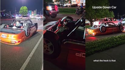 ಕಾರು ಪಲ್ಟಿಯಾಗಿಲ್ಲ ಸಾಗುತ್ತಿದೆ, ರಸ್ತೆಯಲ್ಲಿ ಎಲ್ಲರನ್ನು ಅಚ್ಚರಿಗೊಳಿಸಿದ ವಿಶೇಷ ಕಾರು ವೈರಲ್!