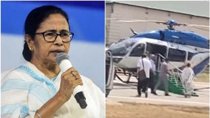 West Bengal CM Mamata Banerjee suffers minor fall while boarding helicopter in Durgapur (WATCH)