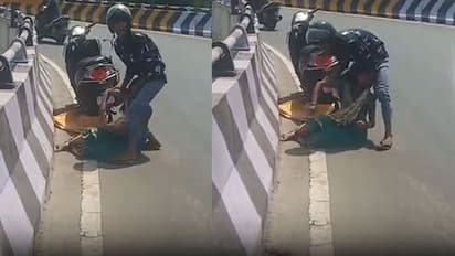 பட்டப்பகலில் கோயம்பேடு மேம்பாலத்தில் ஆணும், பெண்ணும் இப்படி பண்ணலாமா? வைரலாகும் அதிர்ச்சி வீடியோ!