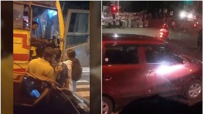 സൈഡ് കൊടുത്തില്ലെന്ന് ആക്ഷേപം,തലസ്ഥാനത്ത് നടുറോഡിൽ മേയർ ആര്യരാജേന്ദ്രനും  കെഎസ്ആര്‍ടിസി ഡ്രൈവറും തമ്മില്‍ പോര്