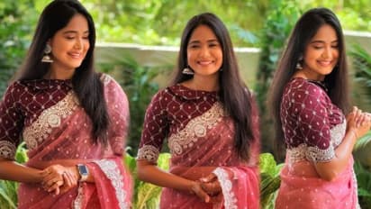 ಪಿಂಕ್ ಬಣ್ಣದ ಸ್ಯಾರಿಯಲ್ಲಿ ಬ್ಯೂಟಿಫುಲ್ ಆಗಿ ಕಾಣಿಸಿದ 'ಪಾರು' ಸೀರಿಯಲ್‌ನ ಮೋಕ್ಷಿತಾ ಪೈ